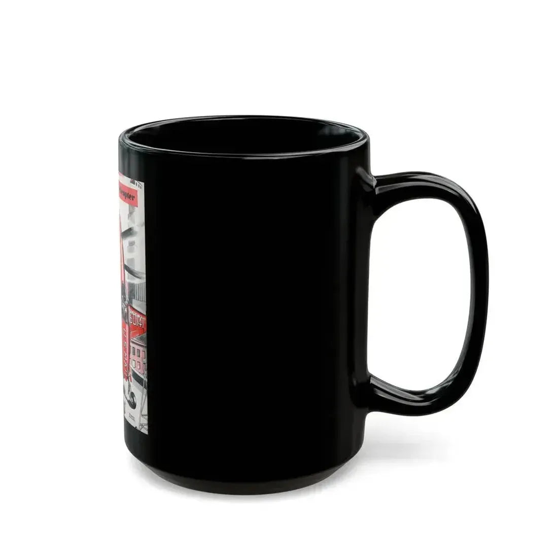 Convertible Jet Helicopter, 1948 - Black Coffee Mug - Go Mug Yourself