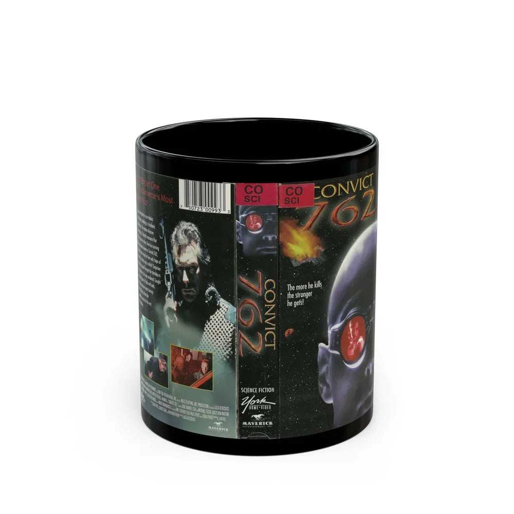 CONVICT 762 YORK HOME VIDEO (VHS COVER) - Black Coffee Mug-11oz-Go Mug Yourself