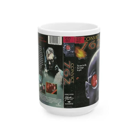 CONVICT 762 YORK HOME VIDEO (VHS COVER) - White Coffee Mug 15oz - Go Mug Yourself