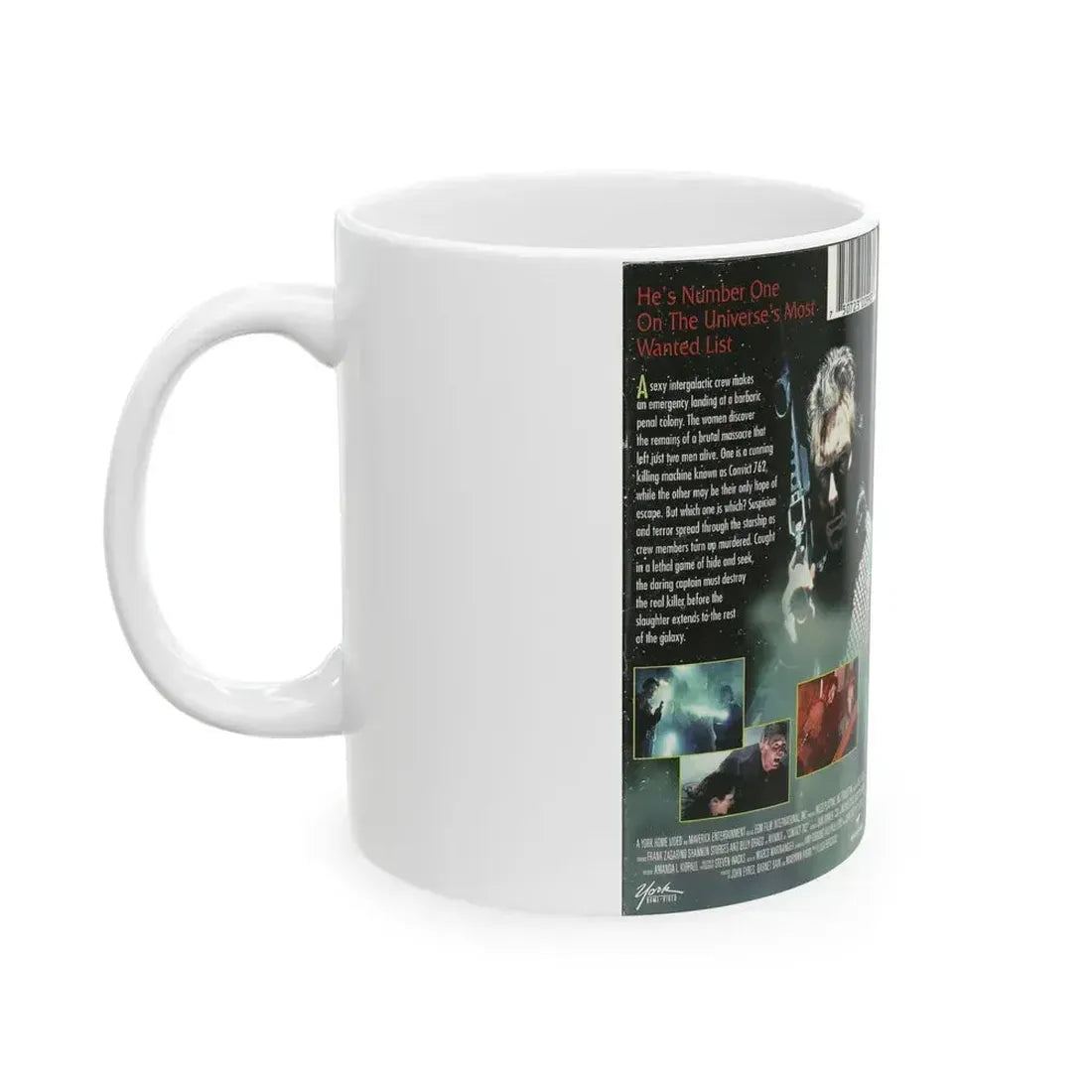 CONVICT 762 YORK HOME VIDEO (VHS COVER) - White Coffee Mug - Go Mug Yourself