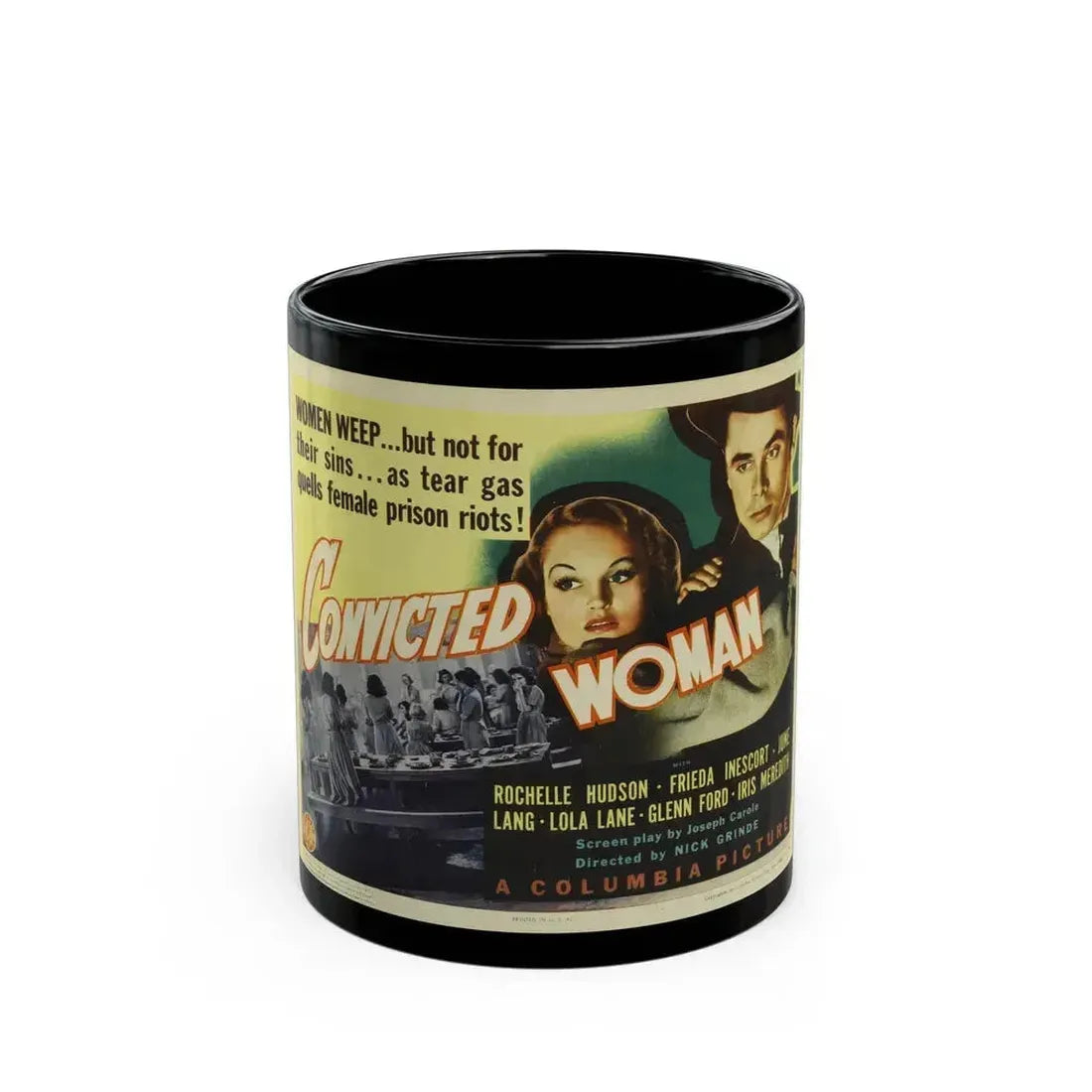 CONVICTED WOMAN 1940 Movie Poster - Black Coffee Mug 11oz - Go Mug Yourself