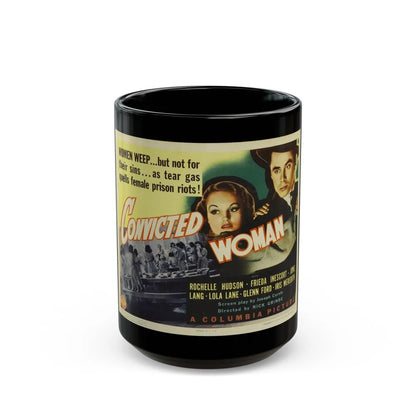 CONVICTED WOMAN 1940 Movie Poster - Black Coffee Mug-15oz-Go Mug Yourself