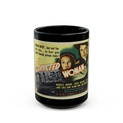 CONVICTED WOMAN 1940 Movie Poster - Black Coffee Mug 15oz - Go Mug Yourself