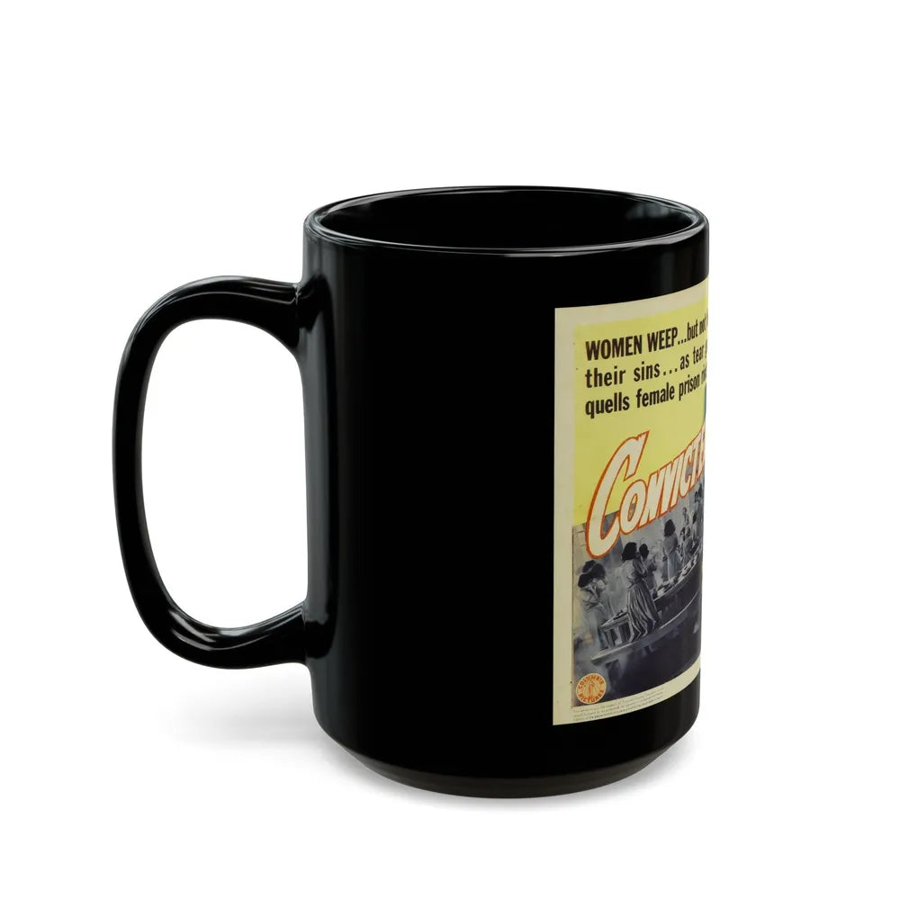 CONVICTED WOMAN 1940 Movie Poster - Black Coffee Mug-Go Mug Yourself