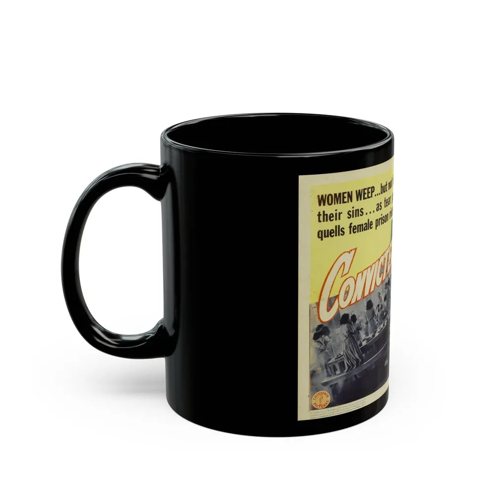 CONVICTED WOMAN 1940 Movie Poster - Black Coffee Mug-Go Mug Yourself