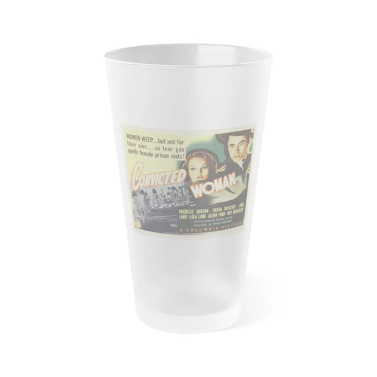 CONVICTED WOMAN 1940 Movie Poster - Frosted Pint Glass 16oz-16oz-Frosted-Go Mug Yourself