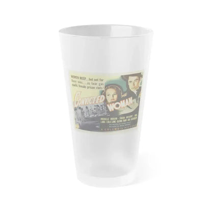 CONVICTED WOMAN 1940 Movie Poster - Frosted Pint Glass 16oz 16oz Frosted - Go Mug Yourself