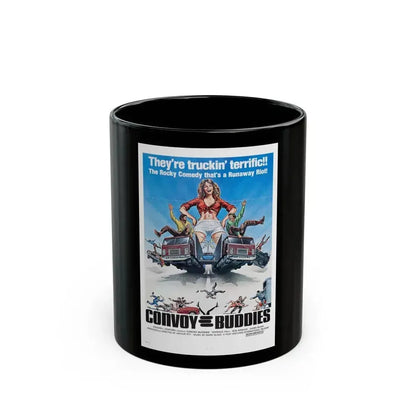 CONVOY BUDDIES 1975 Movie Poster - Black Coffee Mug 11oz - Go Mug Yourself