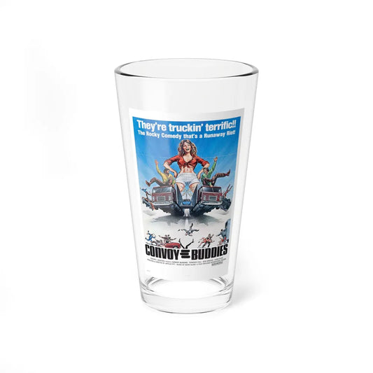 CONVOY BUDDIES 1975 Movie Poster - Pint Glass 16oz-16oz-Go Mug Yourself