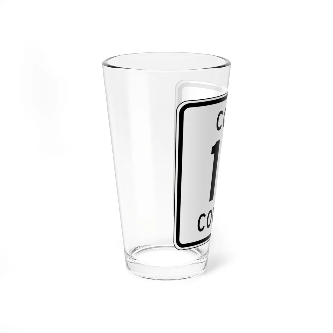 Cook County 12 MN (Minnesota) (Road Sign) Pint Glass 16oz - Go Mug Yourself