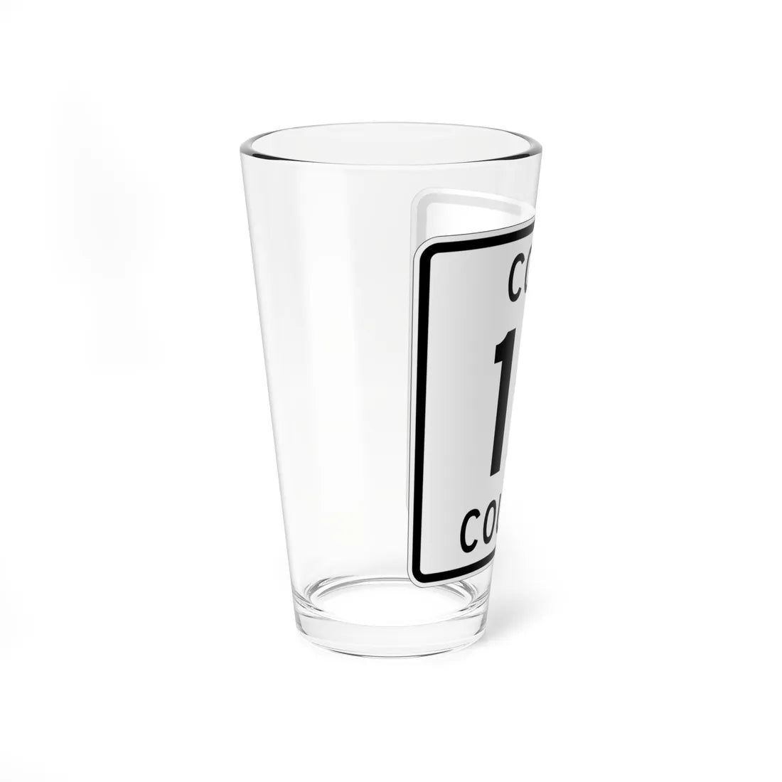 Cook County 15 MN (Minnesota) (Road Sign) Pint Glass 16oz - Go Mug Yourself