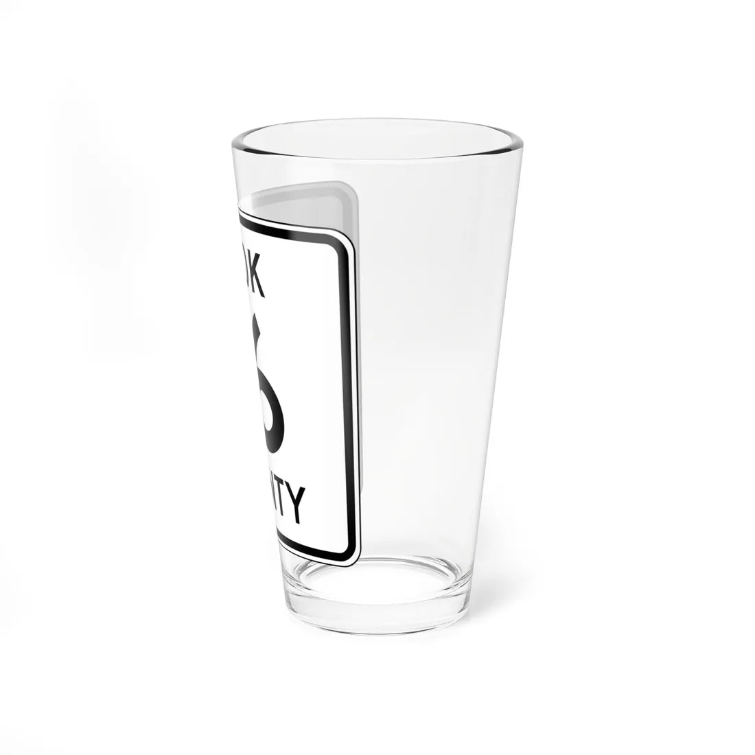 Cook County 16 MN (Minnesota) (Road Sign) Pint Glass 16oz - Go Mug Yourself