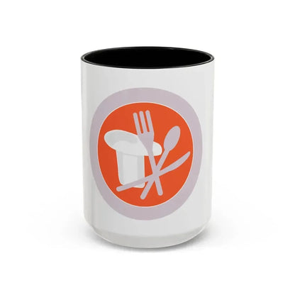 Cooking (Boy Scout Merit Badge) Accent Coffee Mug 15oz Black - Go Mug Yourself