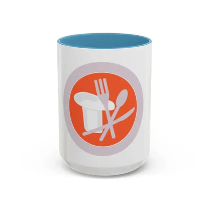 Cooking (Boy Scout Merit Badge) Accent Coffee Mug 15oz Light Blue - Go Mug Yourself