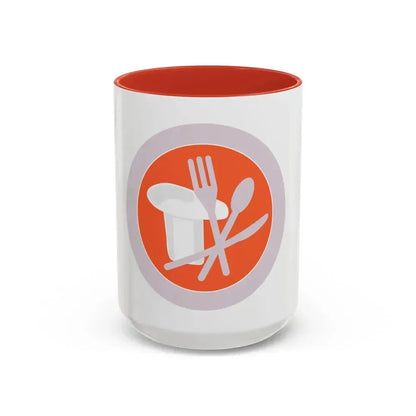 Cooking (Boy Scout Merit Badge) Accent Coffee Mug 15oz Red - Go Mug Yourself