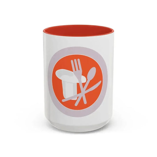 Cooking (Boy Scout Merit Badge) Accent Coffee Mug 15oz Red - Go Mug Yourself