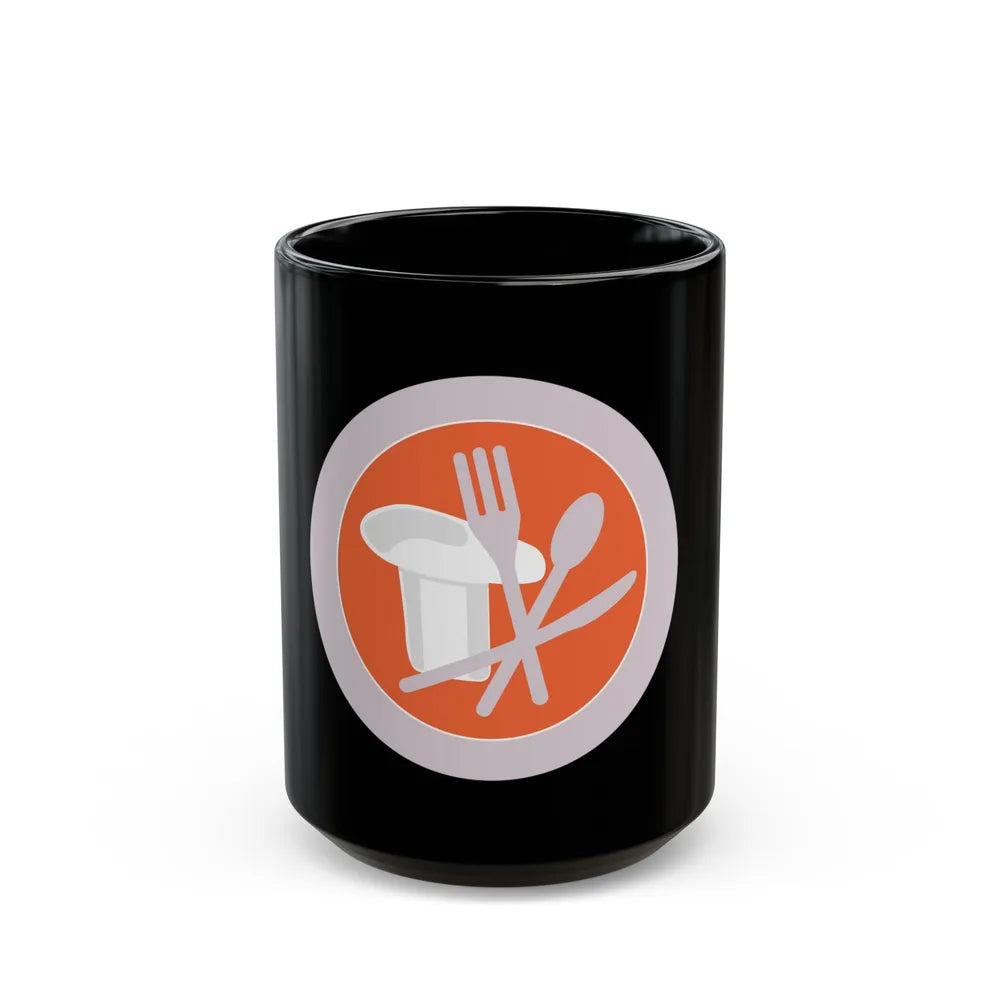 Cooking (Boy Scout Merit Badge) Black Coffee Mug-15oz-Go Mug Yourself