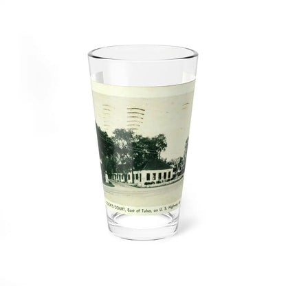 Cooks Court East of Tulsa on U S Highway 66 (Greeting Postcards) Pint Glass 16oz-16oz-Go Mug Yourself