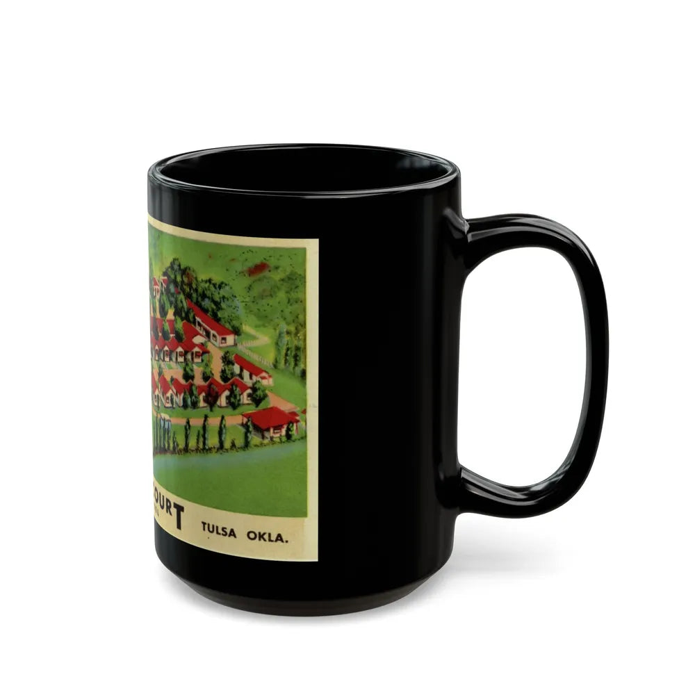 Cooks Court Trav O Tel (Greeting Postcards) Black Coffee Mug-Go Mug Yourself