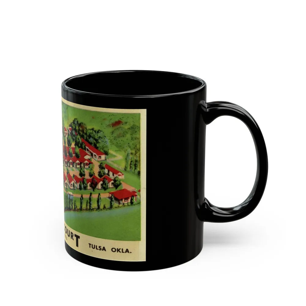 Cooks Court Trav O Tel (Greeting Postcards) Black Coffee Mug-Go Mug Yourself