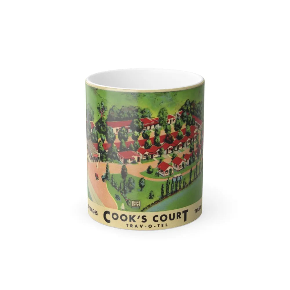 Cooks Court Trav O Tel (Greeting Postcards) Color Changing Mug 11oz-11oz-Go Mug Yourself