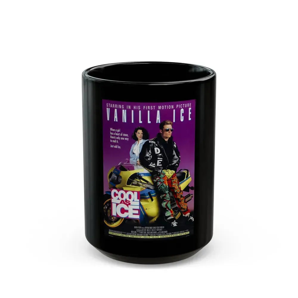 COOL AS ICE 1991 Movie Poster - Black Coffee Mug 15oz - Go Mug Yourself