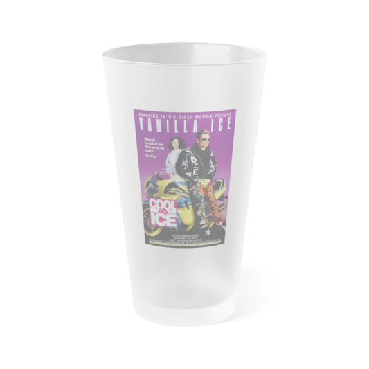 COOL AS ICE 1991 Movie Poster - Frosted Pint Glass 16oz-16oz-Frosted-Go Mug Yourself