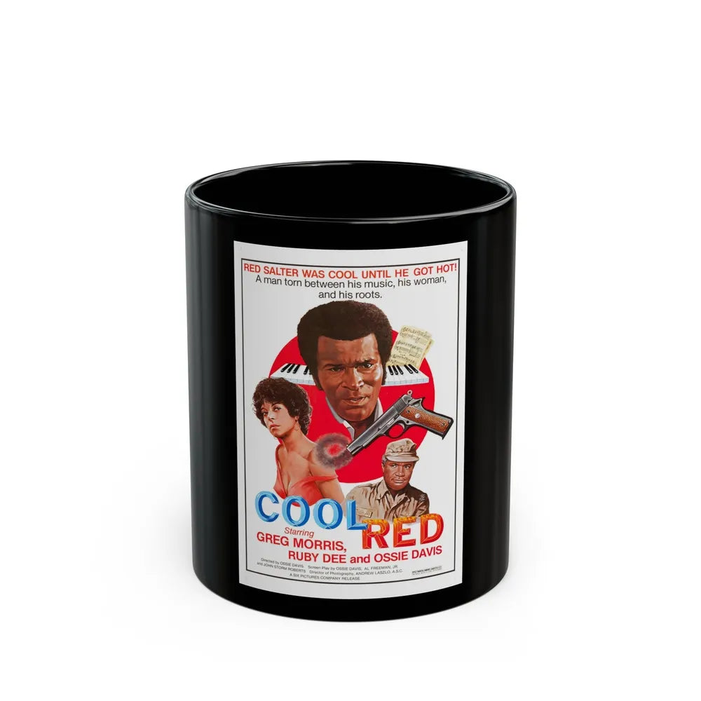 COOL RED 1976 Movie Poster - Black Coffee Mug-11oz-Go Mug Yourself