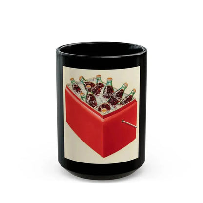Cooler, Coca-Cola advertisement - Black Coffee Mug 15oz - Go Mug Yourself