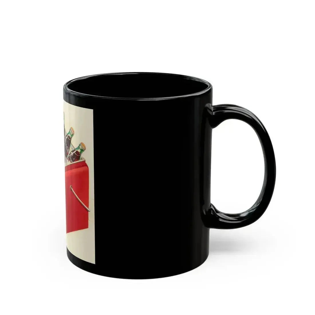 Cooler, Coca-Cola advertisement - Black Coffee Mug - Go Mug Yourself