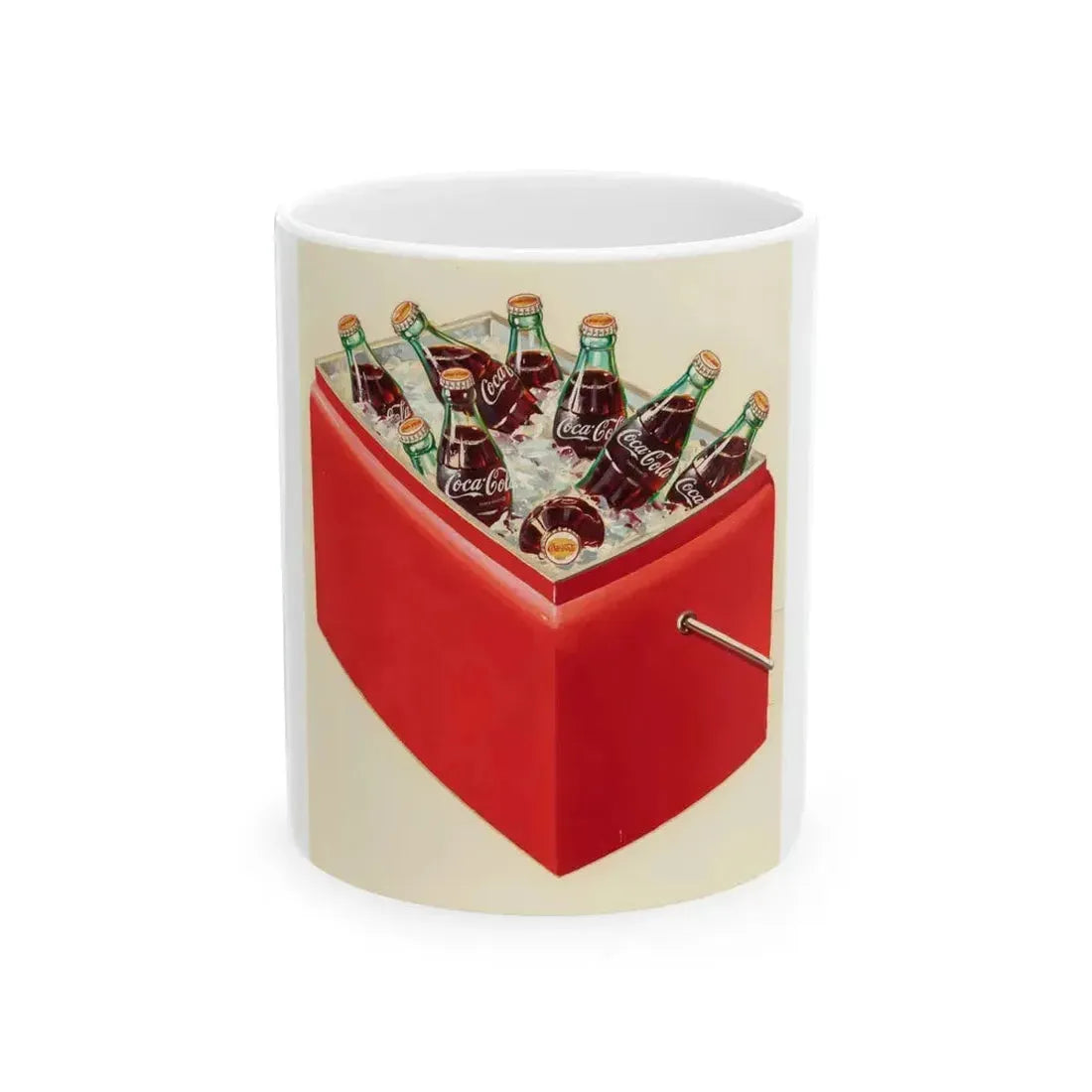 Cooler, Coca-Cola advertisement - White Coffee Mug 11oz - Go Mug Yourself