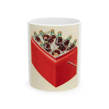 Cooler, Coca-Cola advertisement - White Coffee Mug 11oz - Go Mug Yourself