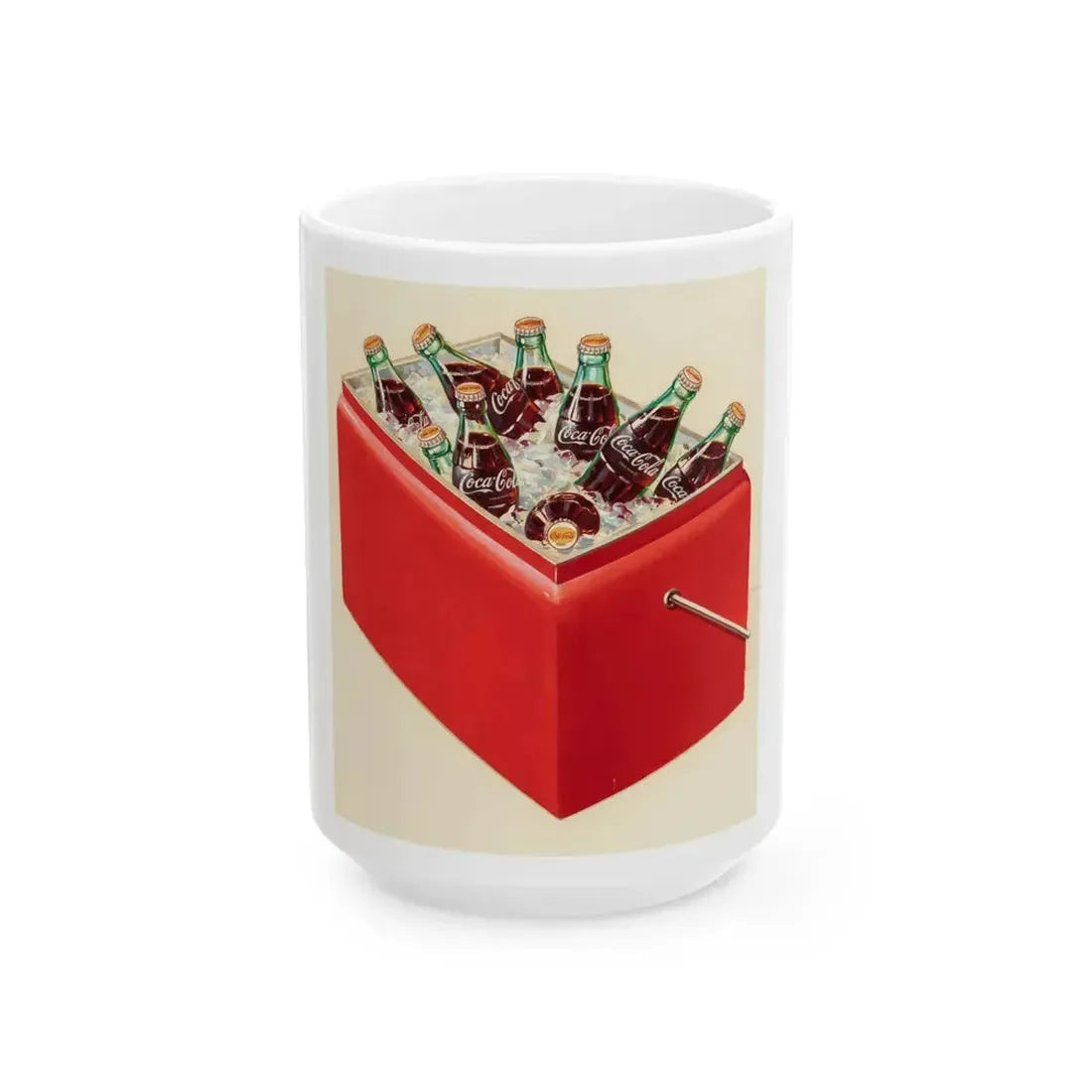 Cooler, Coca-Cola advertisement - White Coffee Mug 15oz - Go Mug Yourself
