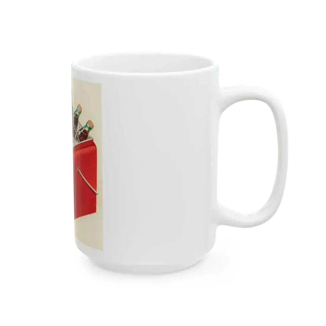 Cooler, Coca-Cola advertisement - White Coffee Mug - Go Mug Yourself