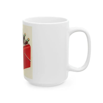 Cooler, Coca-Cola advertisement - White Coffee Mug - Go Mug Yourself