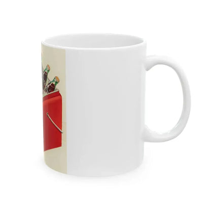 Cooler, Coca-Cola advertisement - White Coffee Mug - Go Mug Yourself