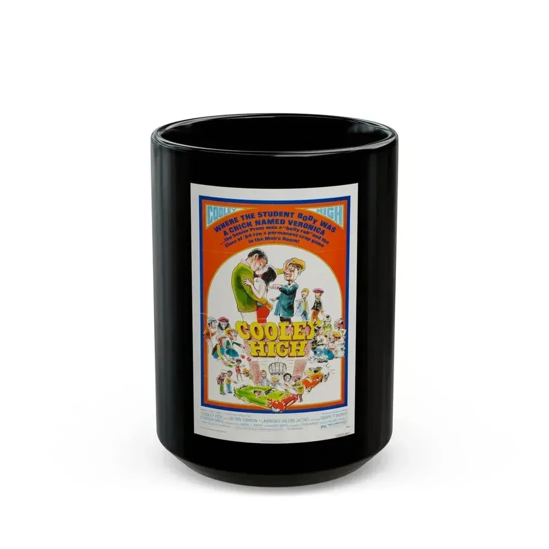 COOLEY HIGH (2) 1975 Movie Poster - Black Coffee Mug 15oz - Go Mug Yourself