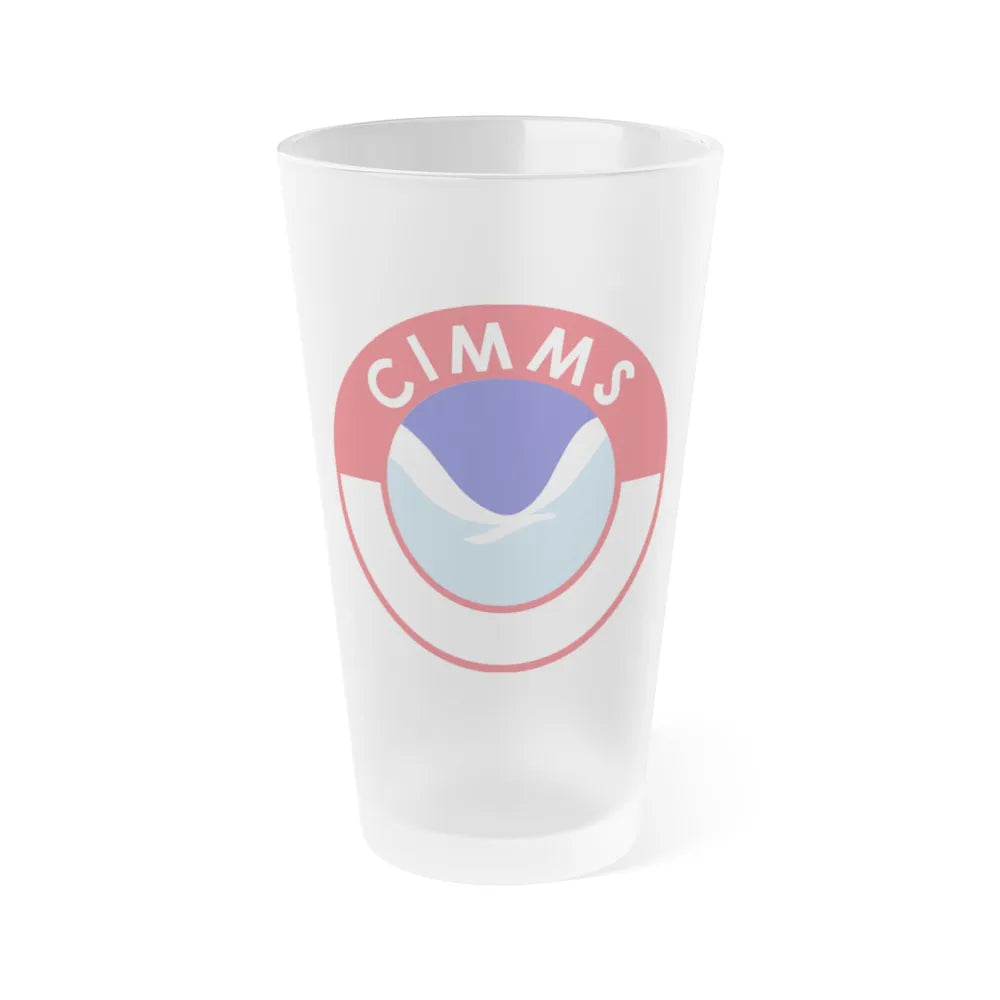 Cooperative Institute for Mesoscale Meteorological Studies CIMMS - Frosted Pint Glass 16oz-16oz-Frosted-Go Mug Yourself