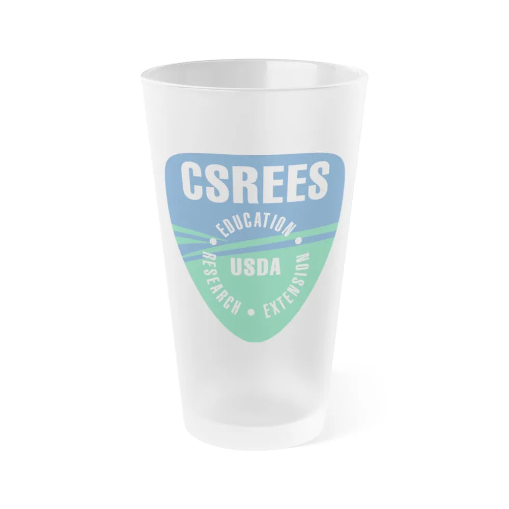 Cooperative State Research Education and Extension Service - Frosted Pint Glass 16oz-16oz-Frosted-Go Mug Yourself