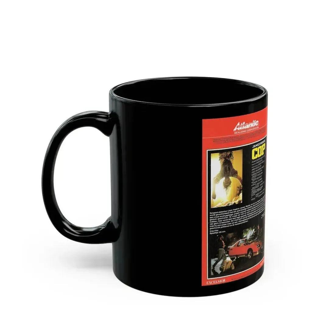 COP ATLANTIC REALISING CORPORATION (VHS COVER) - Black Coffee Mug - Go Mug Yourself