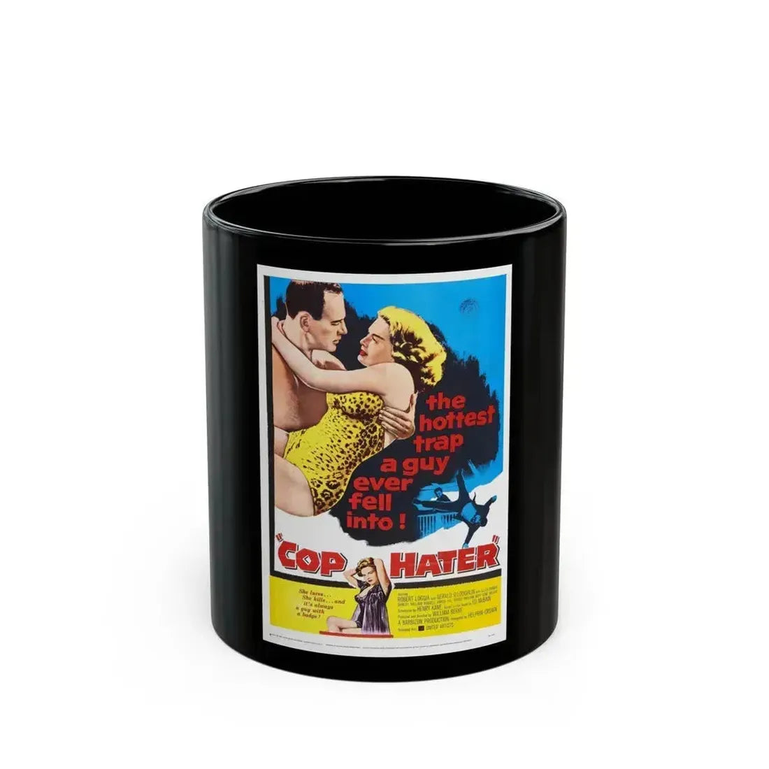 COP HATER 1958 Movie Poster - Black Coffee Mug 11oz - Go Mug Yourself