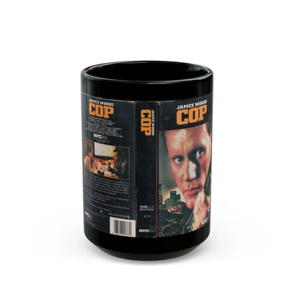 COP (VHS COVER) - Black Coffee Mug-15oz-Go Mug Yourself