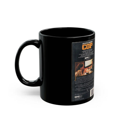 COP (VHS COVER) - Black Coffee Mug-Go Mug Yourself