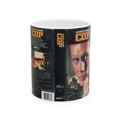 COP (VHS COVER) - White Coffee Mug 11oz - Go Mug Yourself