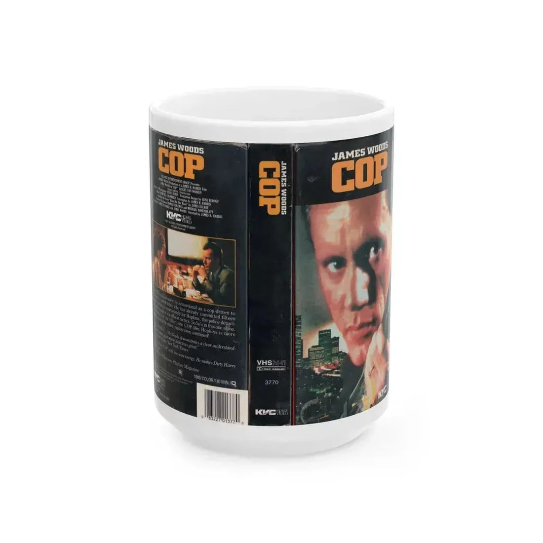 COP (VHS COVER) - White Coffee Mug 15oz - Go Mug Yourself