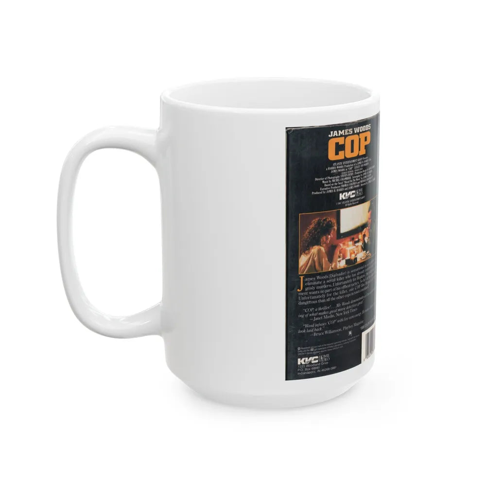 COP (VHS COVER) - White Coffee Mug-Go Mug Yourself