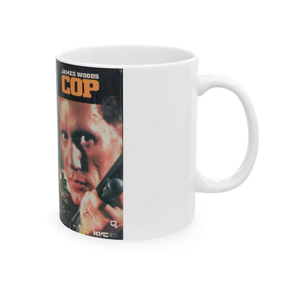 COP (VHS COVER) - White Coffee Mug-Go Mug Yourself