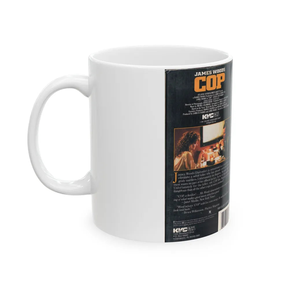 COP (VHS COVER) - White Coffee Mug-Go Mug Yourself