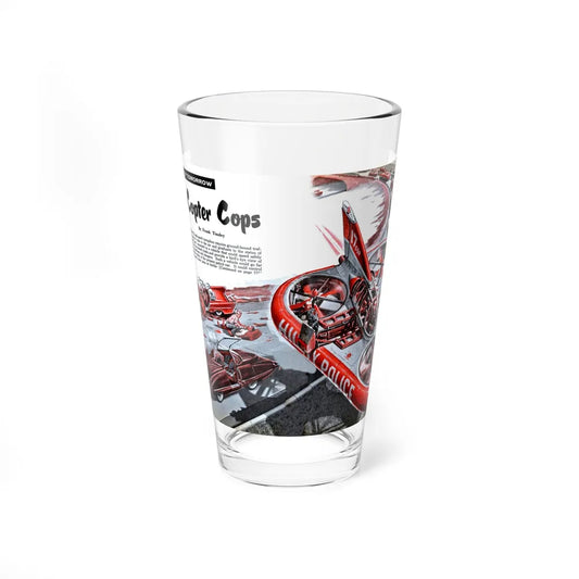 Copter Cops, 1958 - Pint Glass 16oz-16oz-Go Mug Yourself