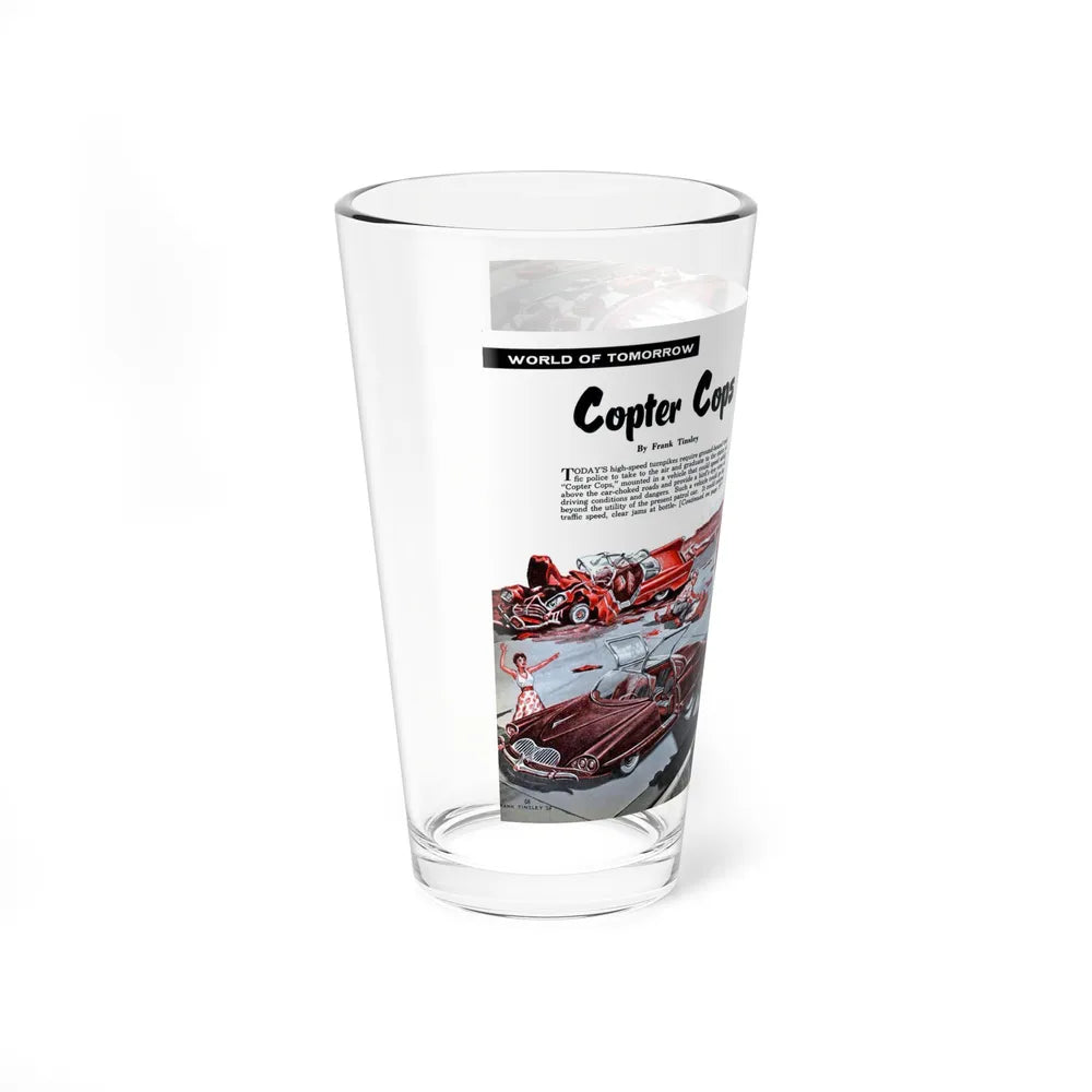 Copter Cops, 1958 - Pint Glass 16oz-Go Mug Yourself